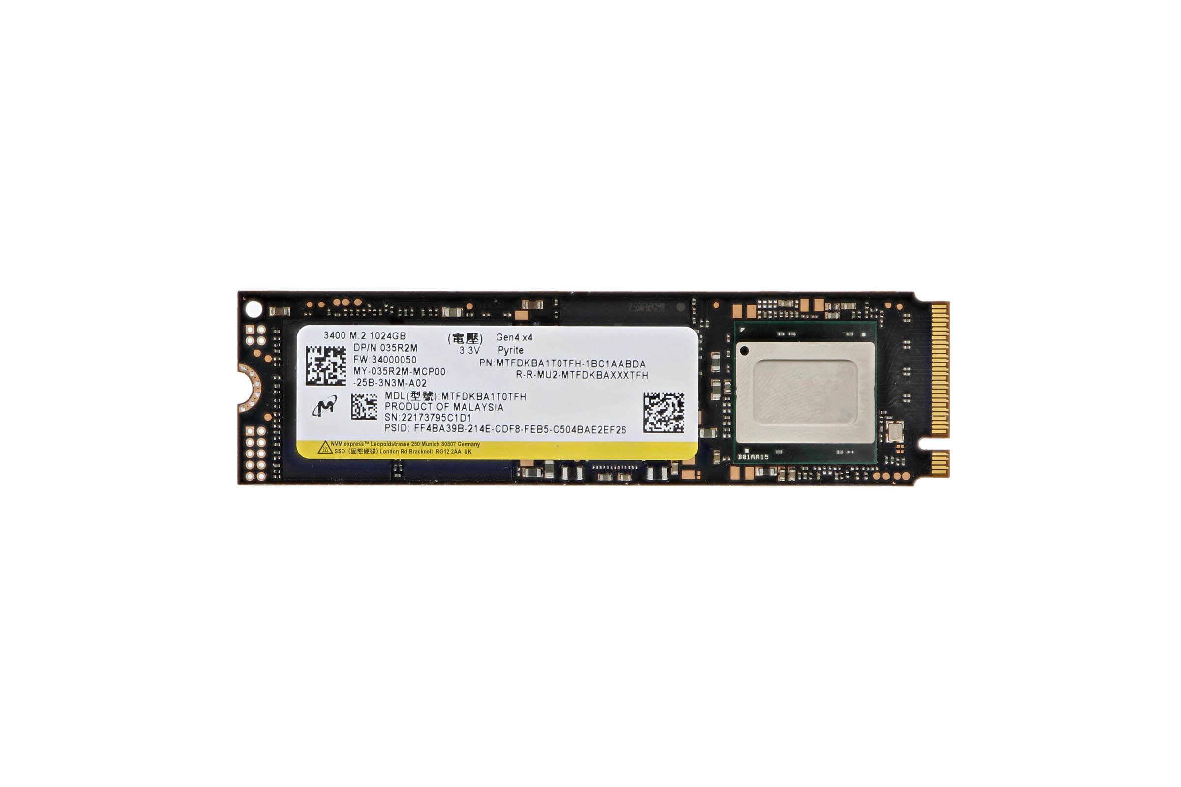 Dell M.2 PCIe NVMe Gen 3x4 Class 35 2230 SSD - 1To
