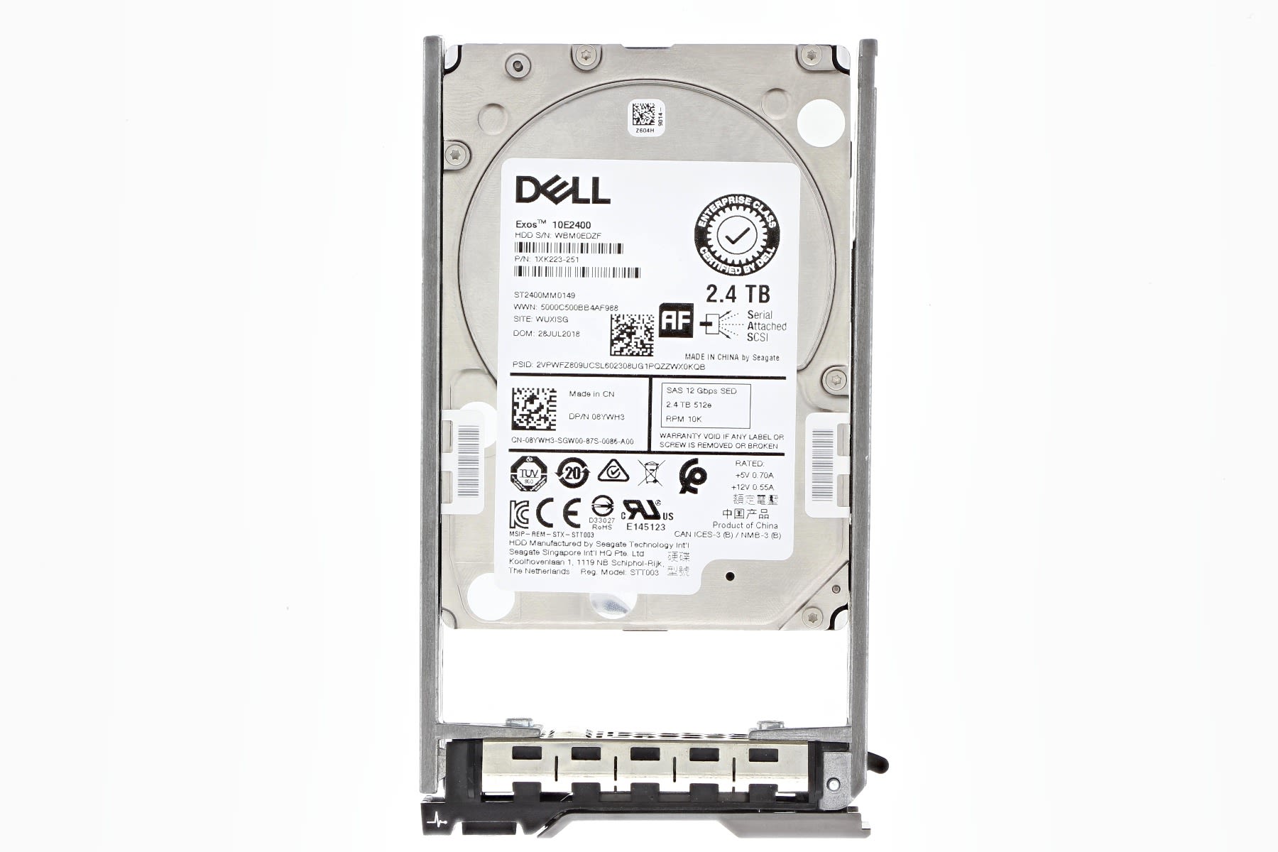 RWR8F Dell 2.4TB 10k SAS 2.5