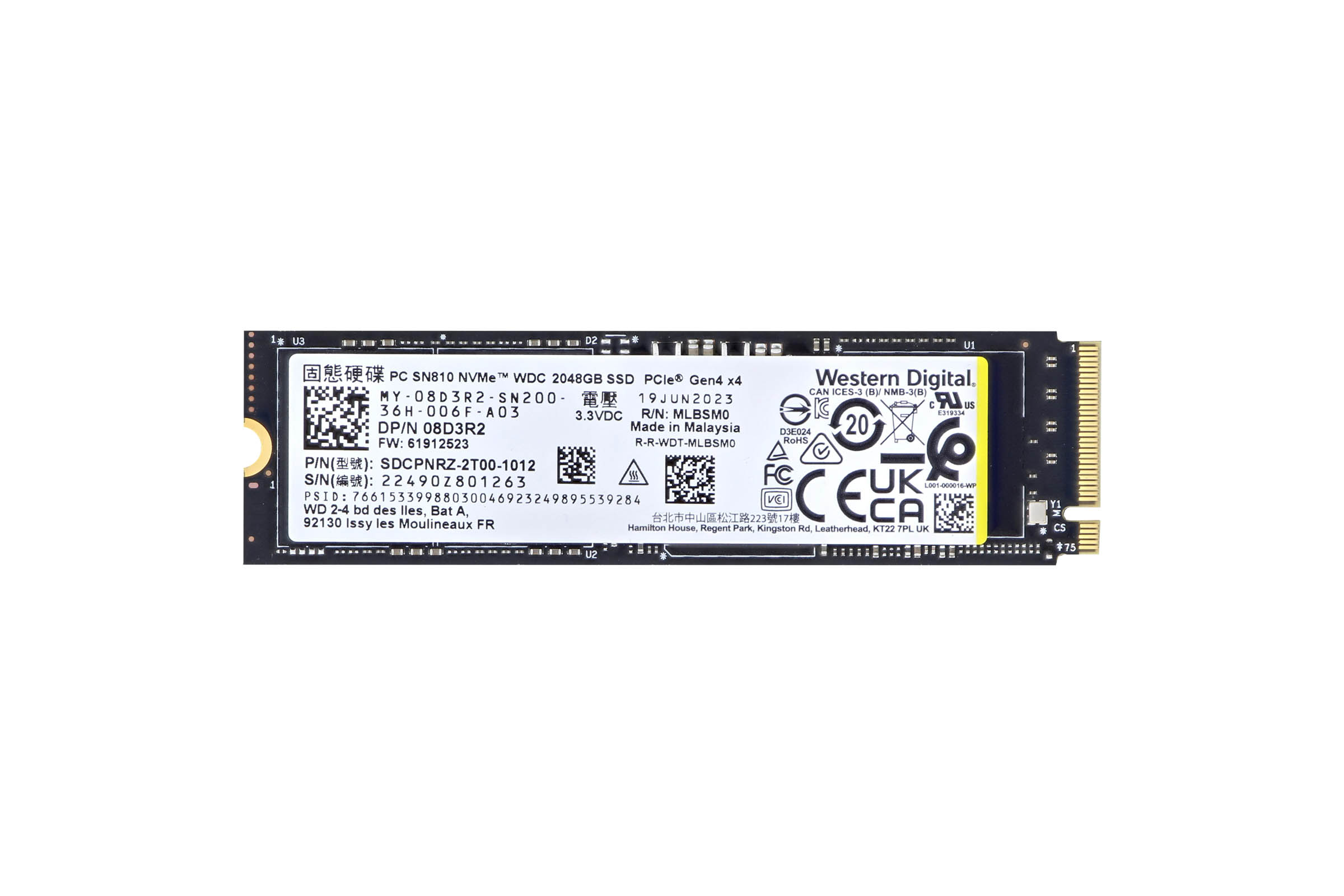 Dell 2TB PCIe NVMe Gen4 M.2 2280 SSD 8D3R2 | Buy Online