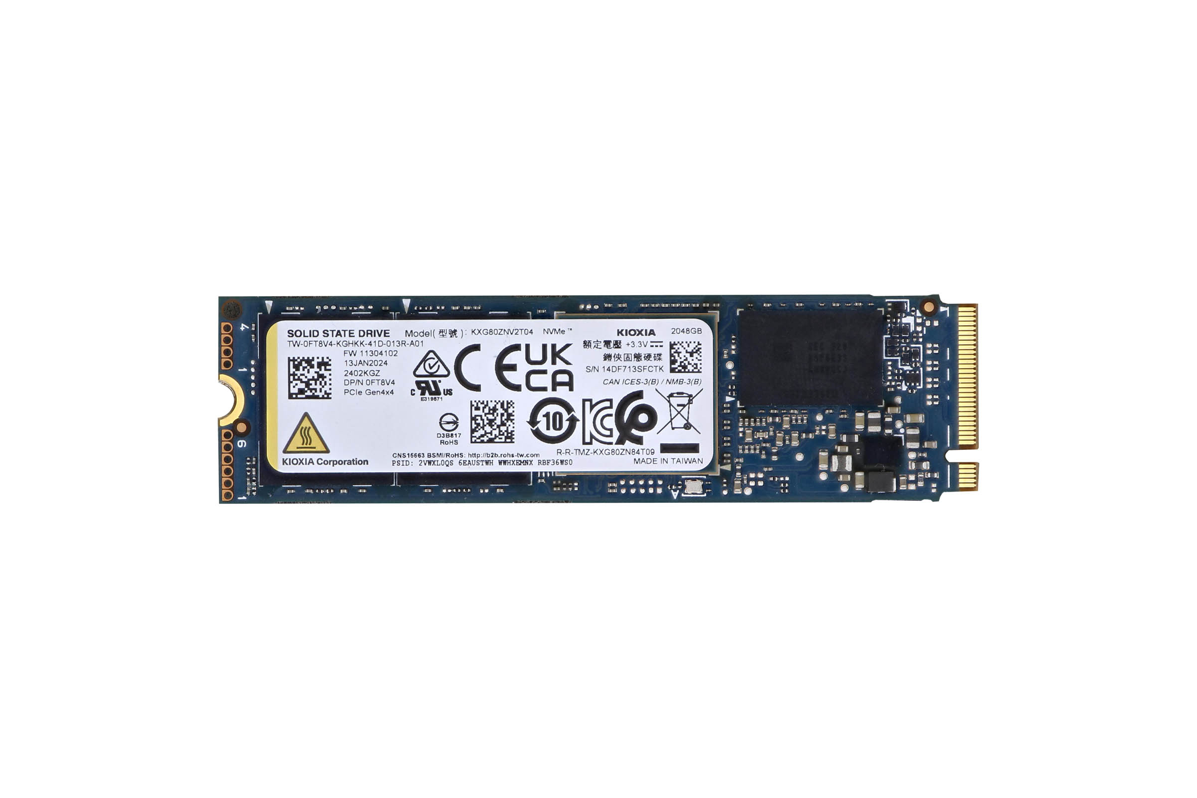 Dell 2TB PCIe NVMe Gen4 M.2 2280 New Pull SSD FT8V4 | Buy Online