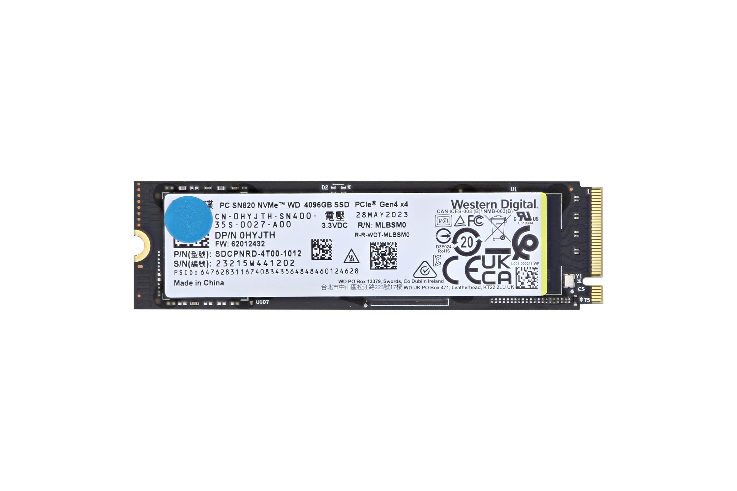 Dell 4TB PCIe NVMe Gen4 M.2 2280 SSD HYJTH | Buy Online