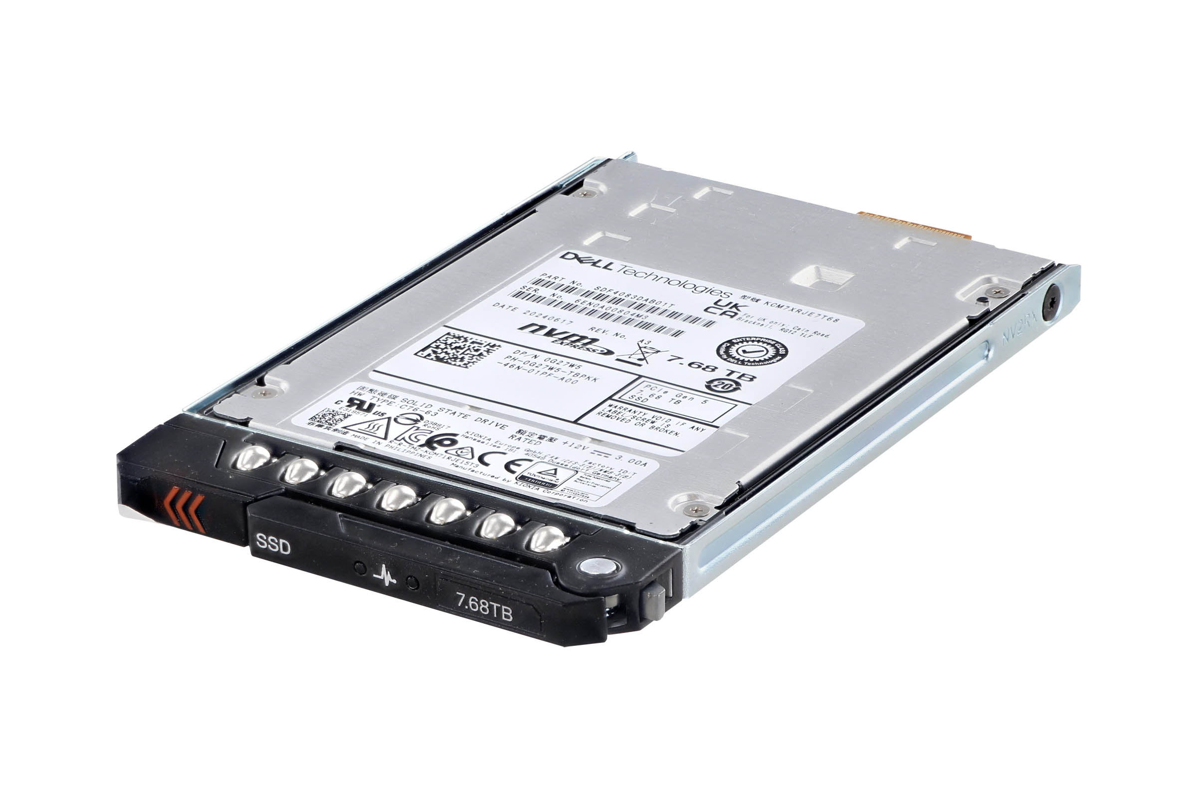 Dell 7.68TB PCIe NVMe Gen5 E3.S SSD G27W5 | Buy Online