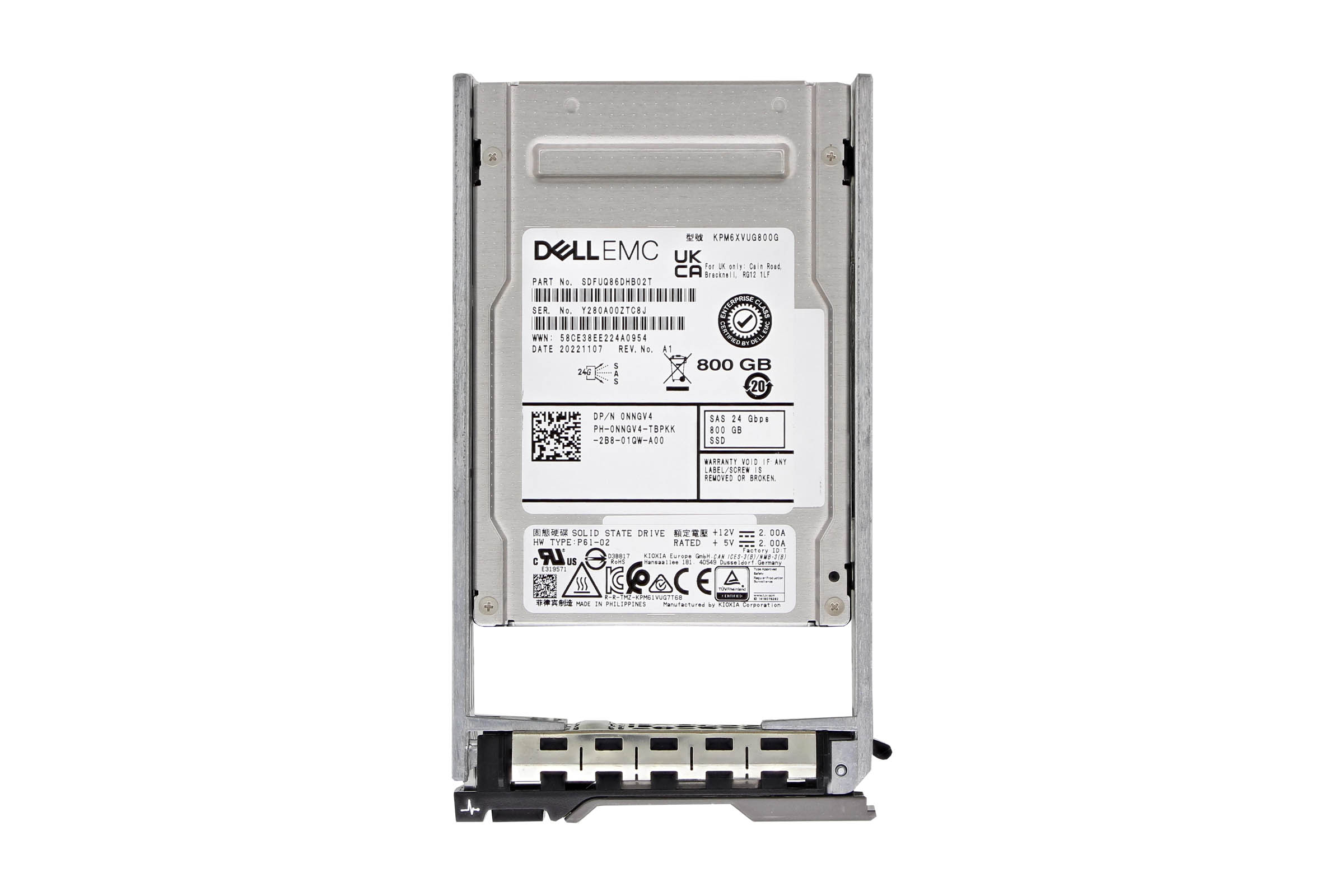 dell intel 800gb 2.5 Dell 800GB SAS 2.5" 24G Refurbished SSD NNGV4 | Buy Online
