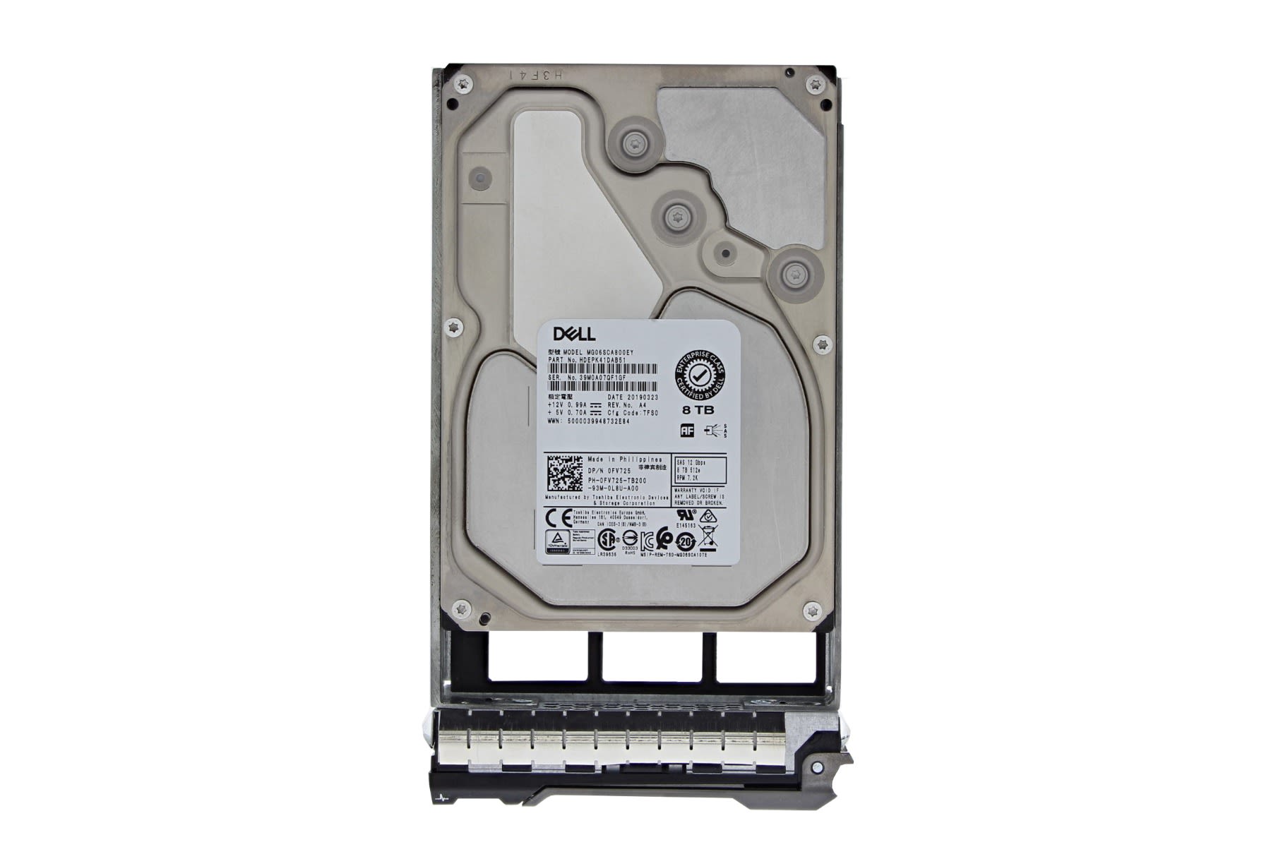 Dell 8TB SAS 7.2k 3.5