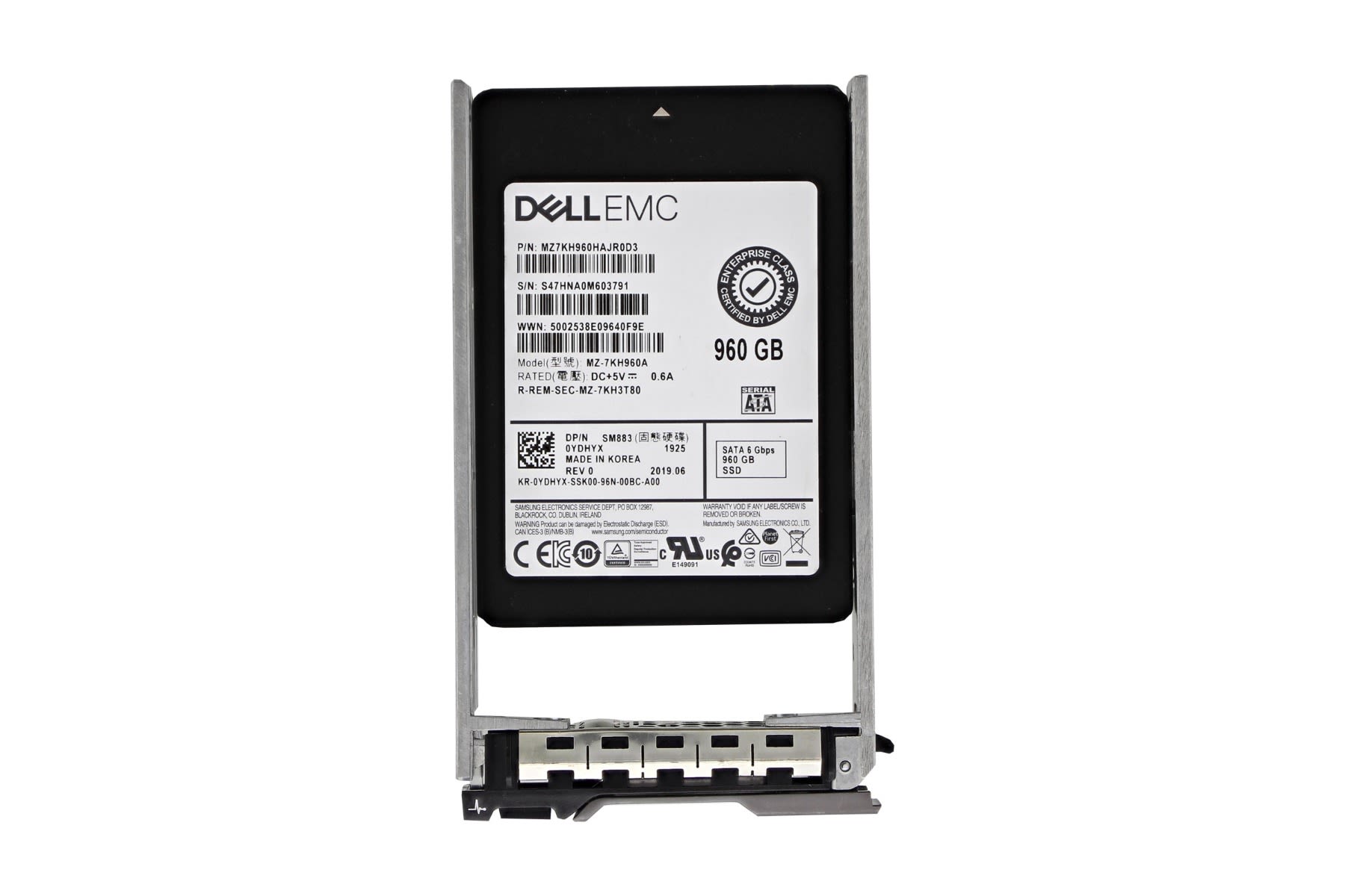 Dell 960GB SSD SATA 読み取りインテンシブ 6Gbps 512e :B09YRXYKQK