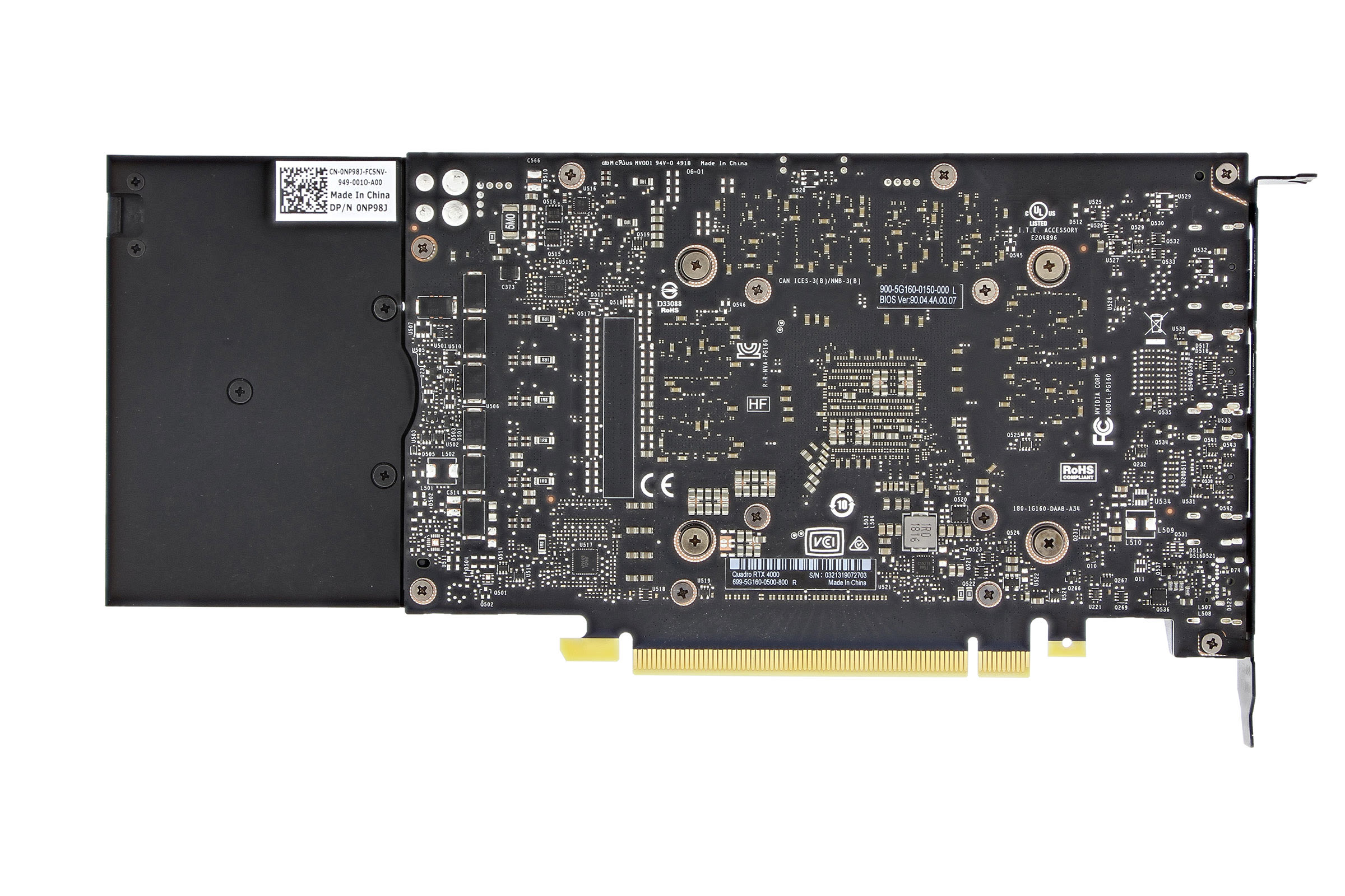 NVIDIA Quadro RTX4000  8GB グラフィックボード NVIDIA Quadro RTX 4000 8GB Graphics Card - N6V6F | Buy online