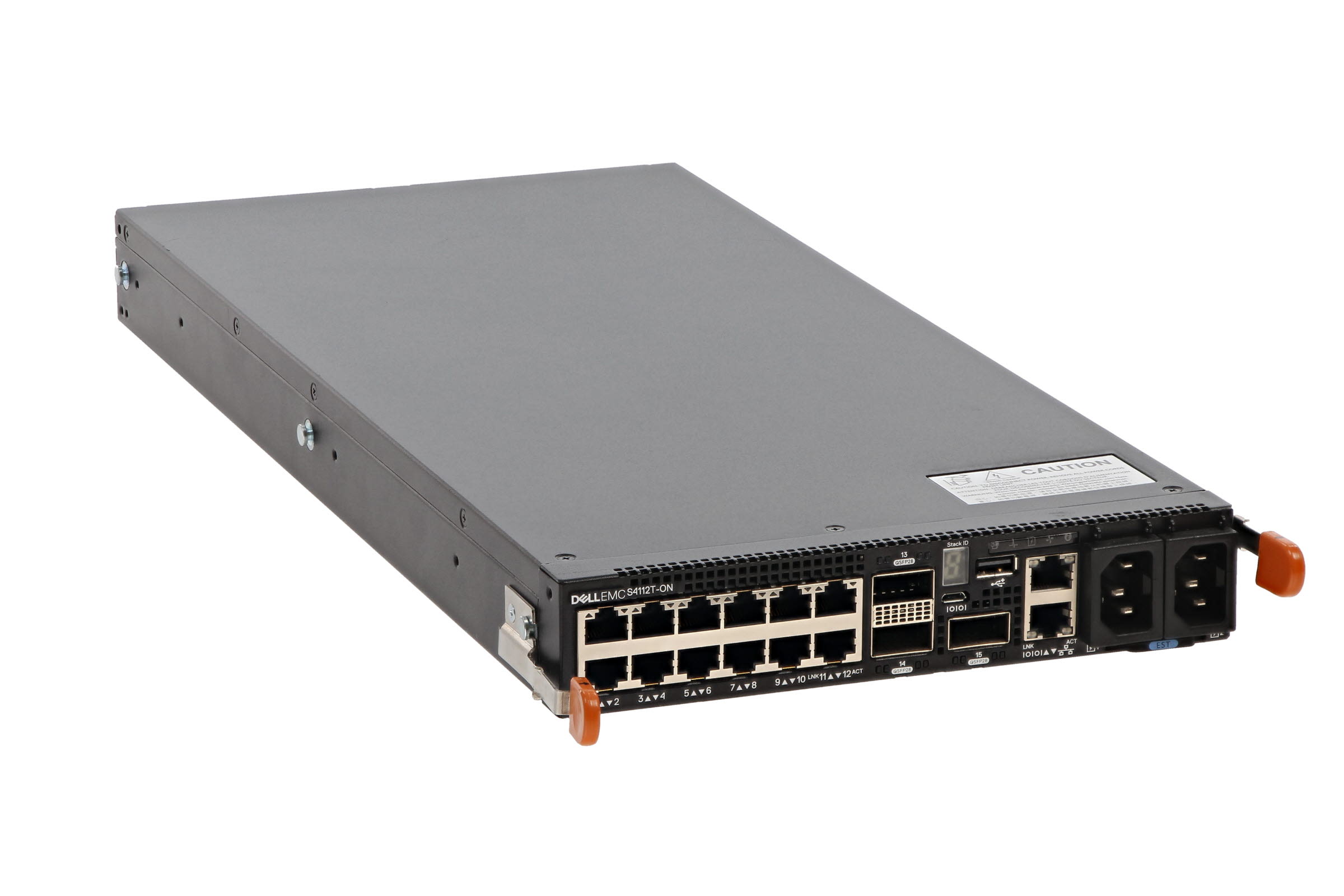 2 x Dell Networking S4112T-ON Switches 12 x 10Gb RJ45, 3 x QSFP28 Ports ...