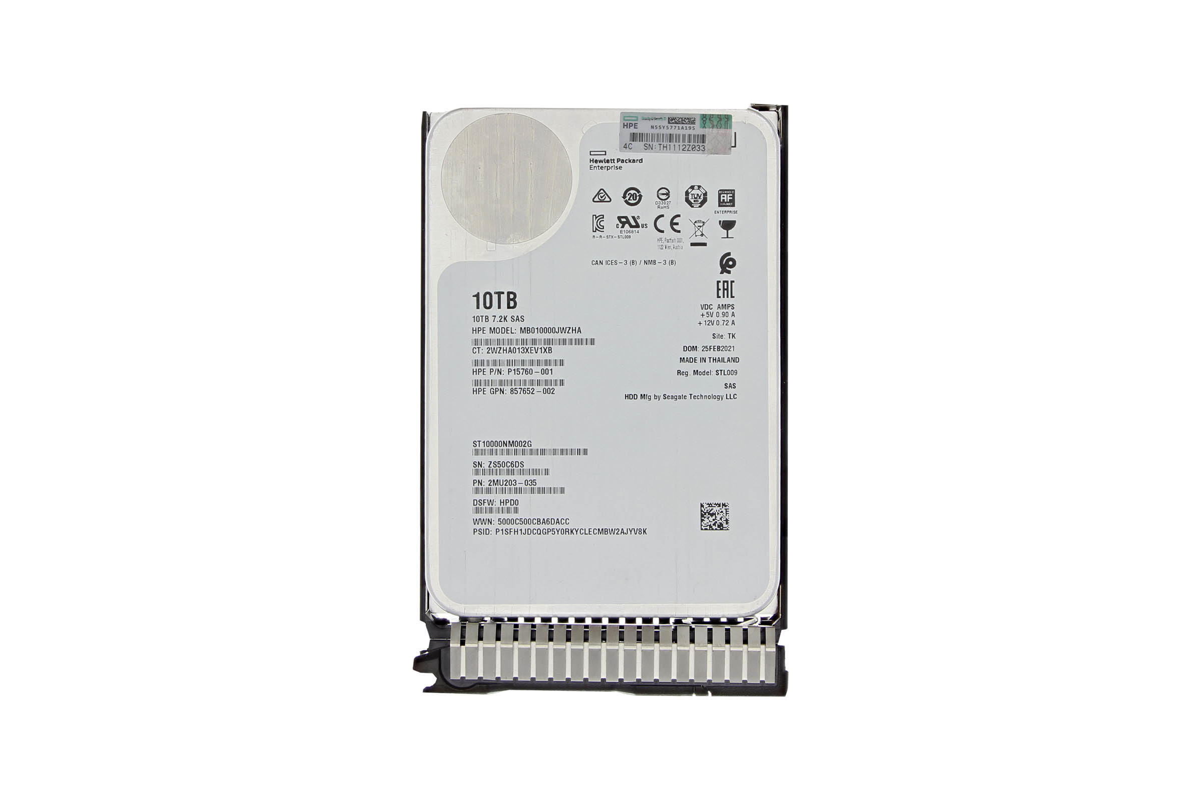 HPE 10TB SAS 3.5