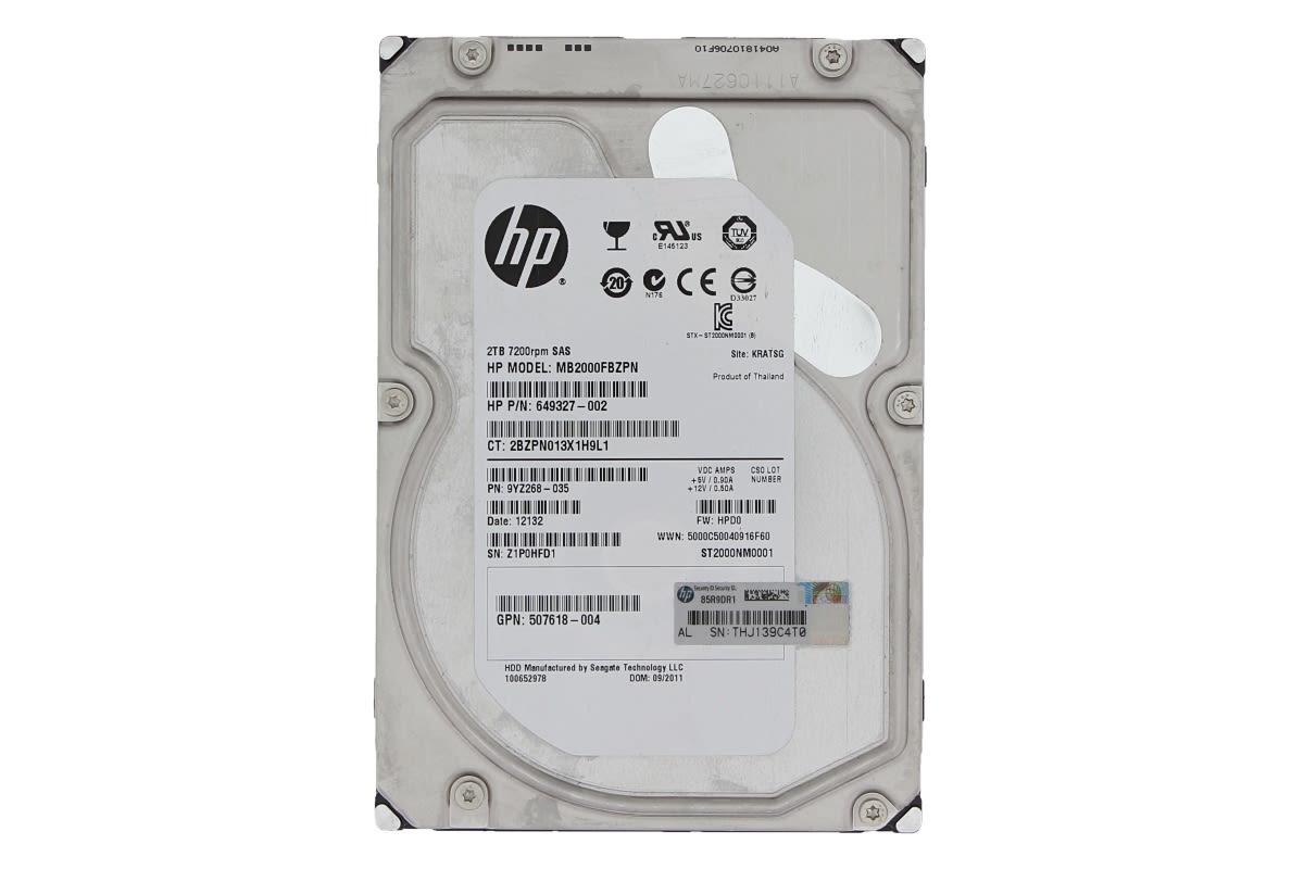 HPE 2TB SAS 3.5