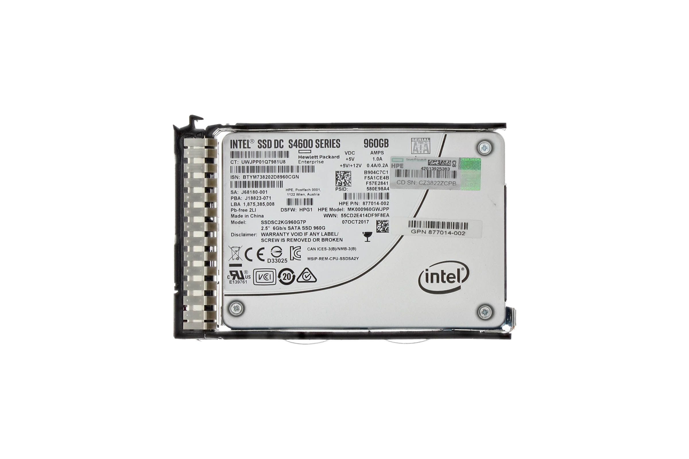 HPE 960GB SATA 2.5