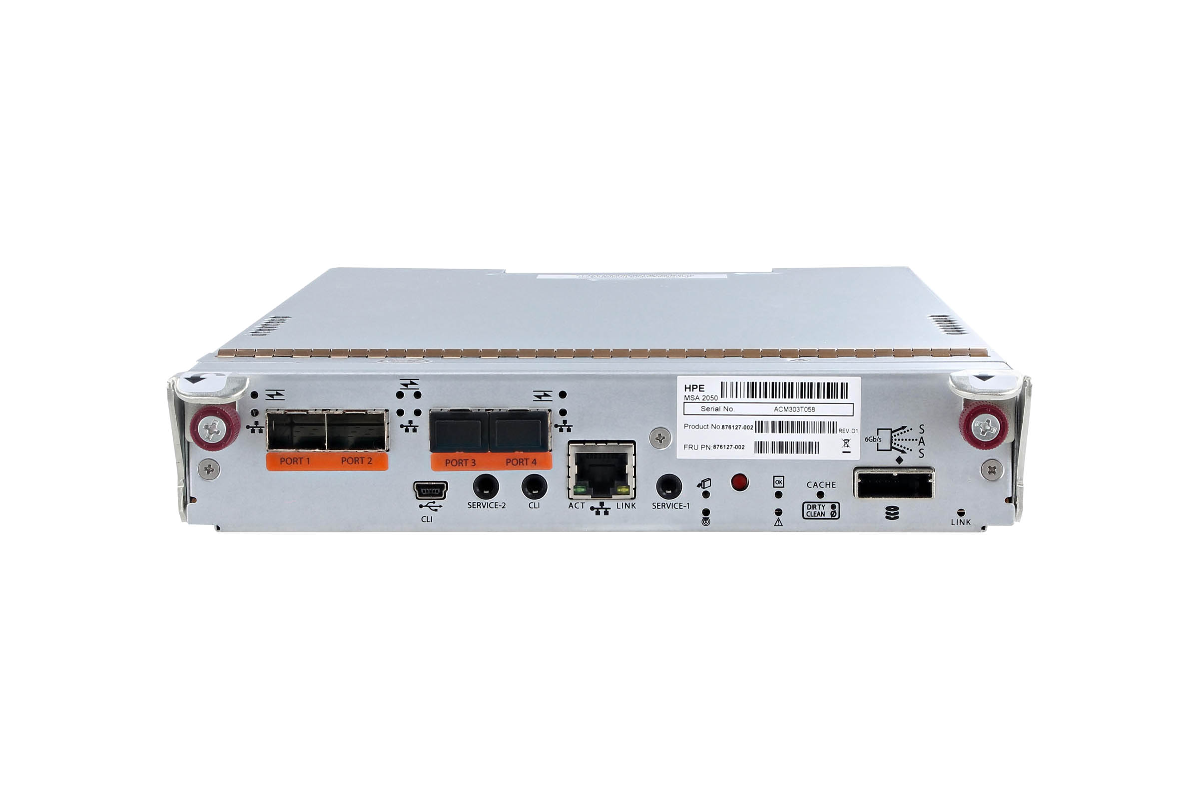 HPE MSA 16G-FC-4/10G-iSCSI-4 SFP+ Controller Module 876127-002