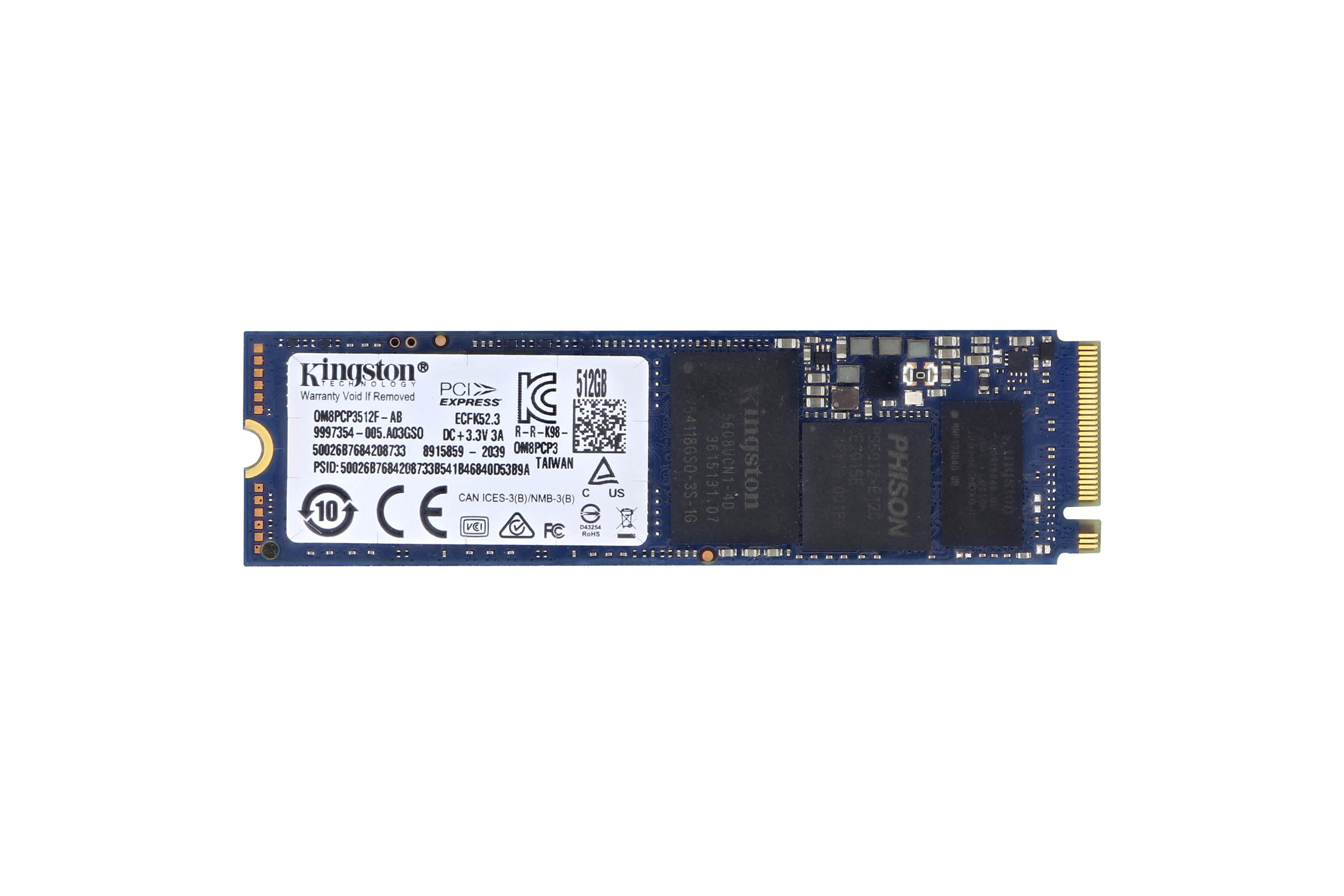 OM8PCP3512F-AB Kingston 512GB NVMe Gen3 M.2 2280 Solid State OM8PCP3512F-AB Kingston 512GB NVMe Gen3 M.2 2280 Solid State