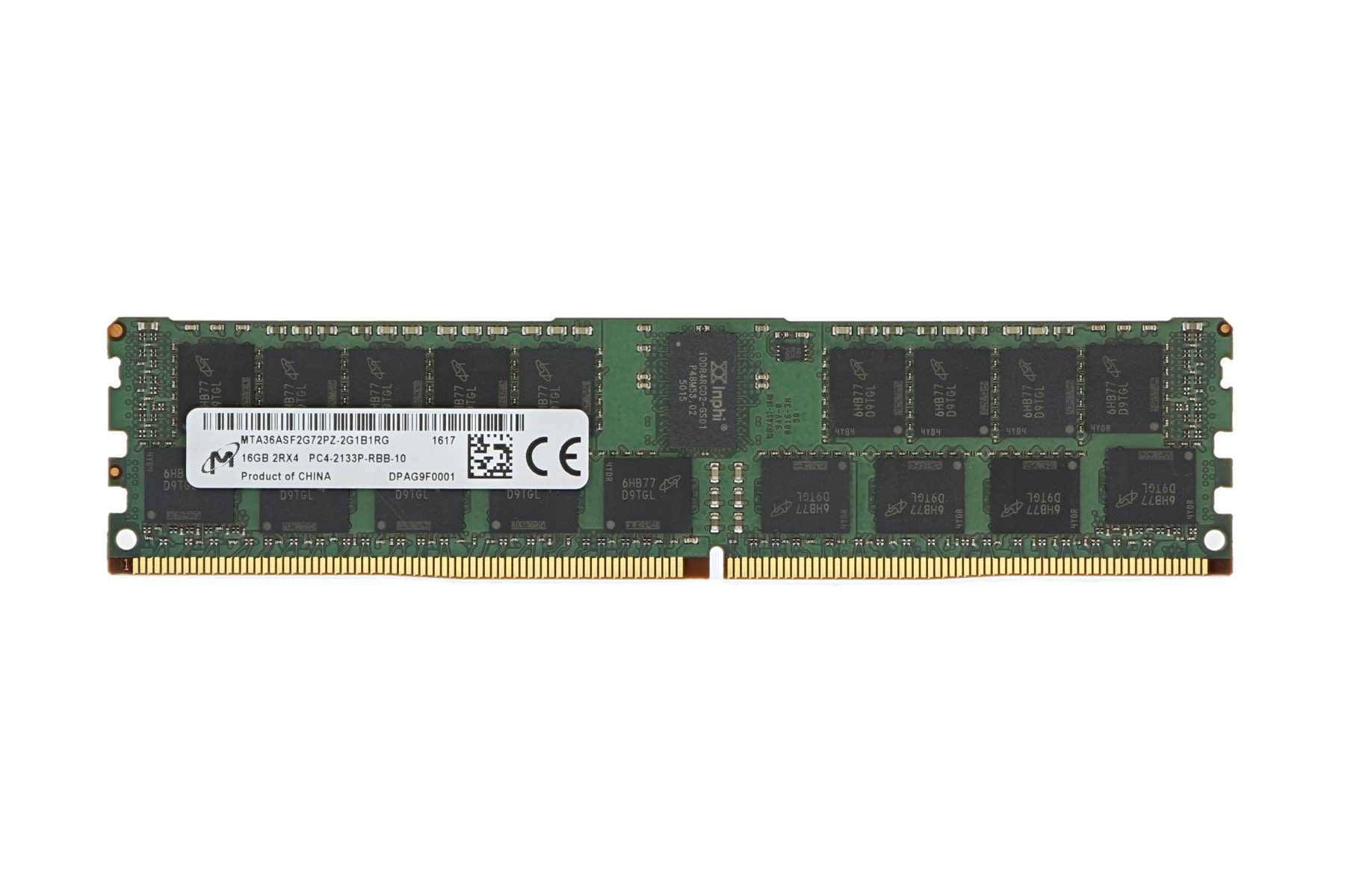 64 GB DDR4 Ecc Micron 16GB 2Rx4 PC4-2133P-R PC4-17000 DDR4 2133