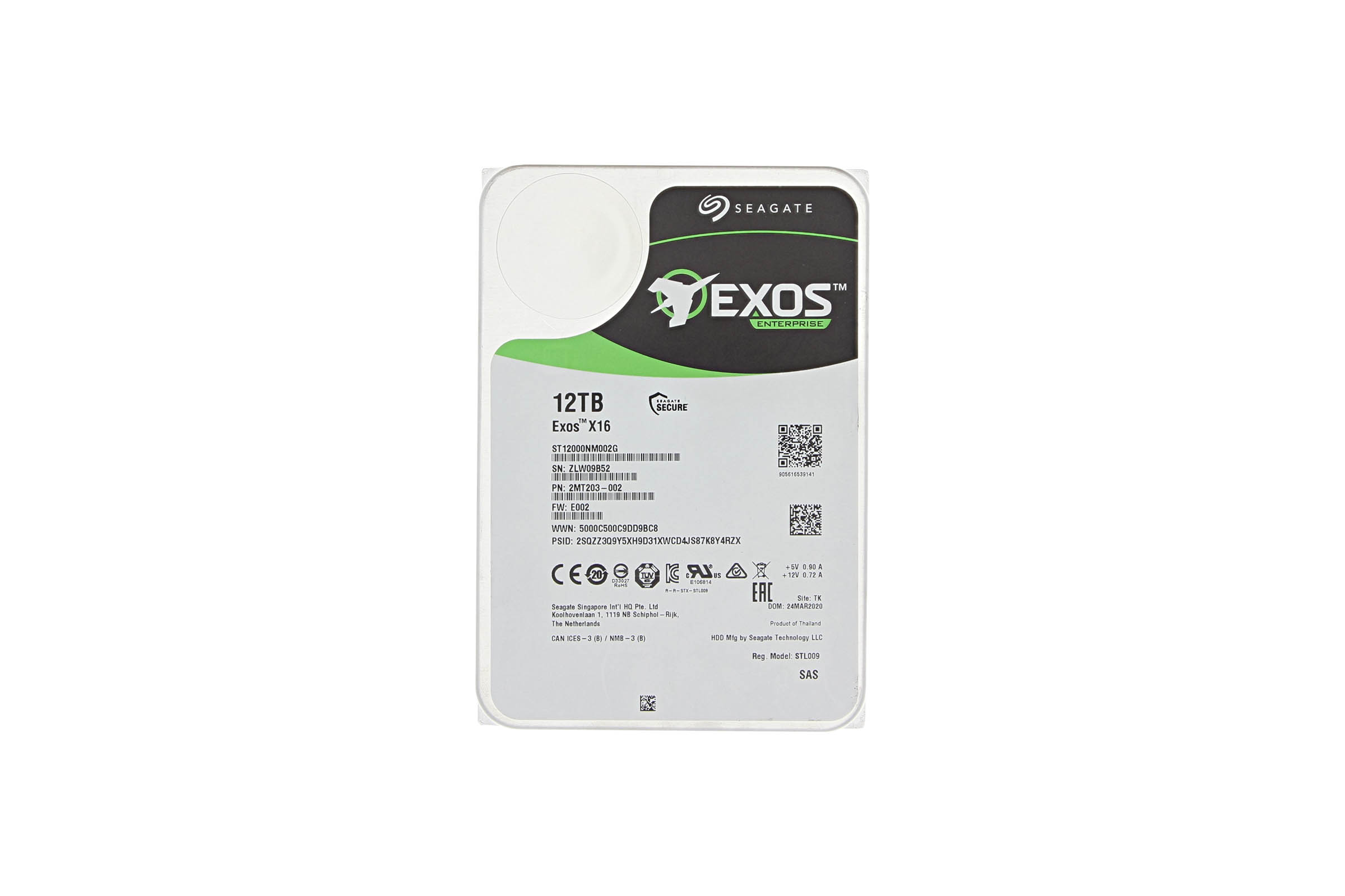 Seagate 12TB SAS 7.2k 3.5