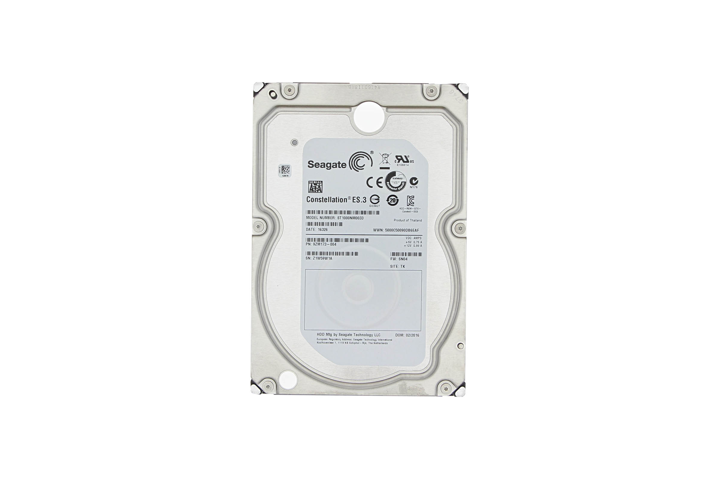 PCパーツ Seagate ST1000NM0033 3.5 &quot; 1000 Go serial_ata600 7200 trs/min i8my1cf Amazon.com: DELL/Seagate ST1000NM0033 1TB 7200RPM 128MB