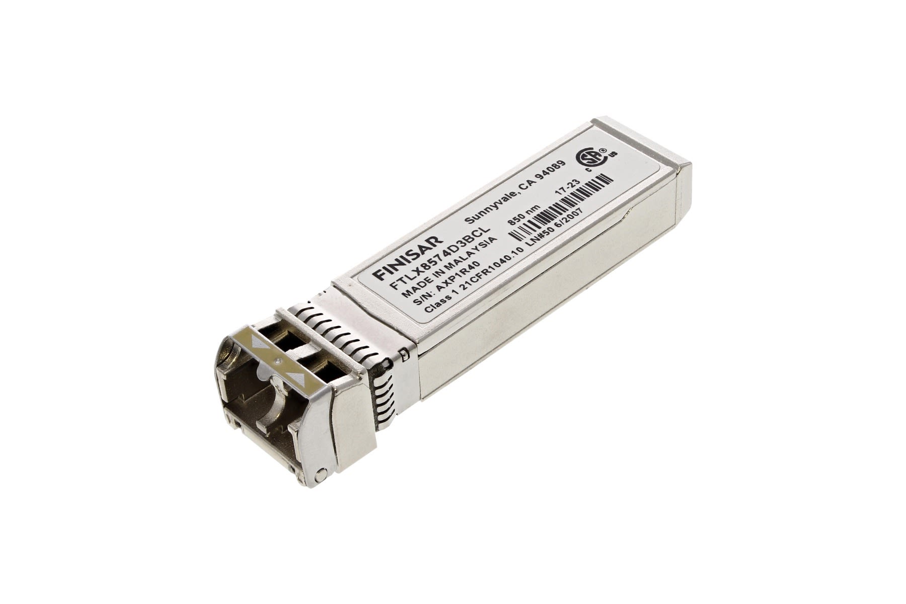 Finisar 10Gb SFP+ FC Short Range Transceiver