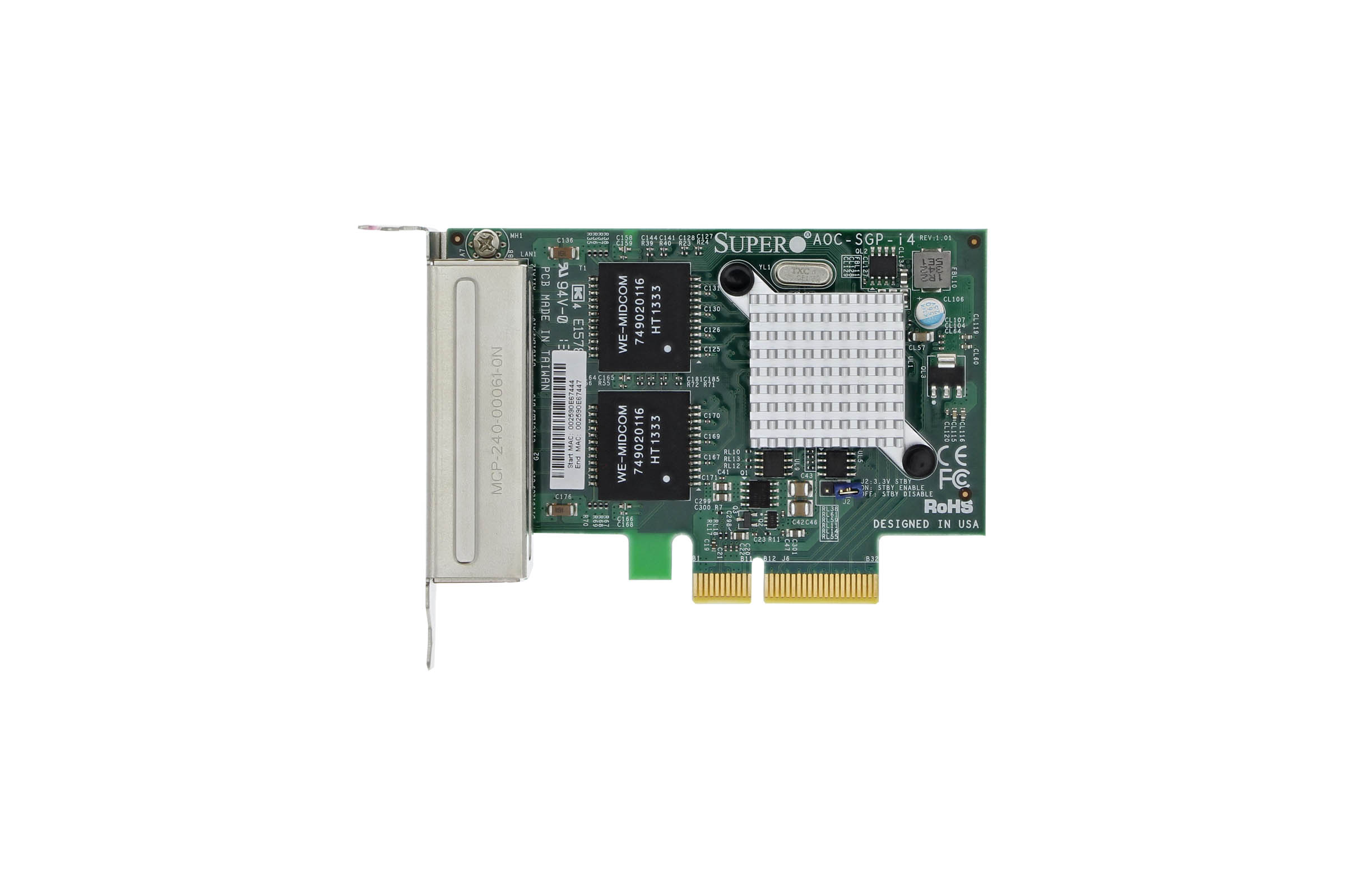 Supermicro AOC-SGP-i4 i350 AM4 NIC | ETB Technologies