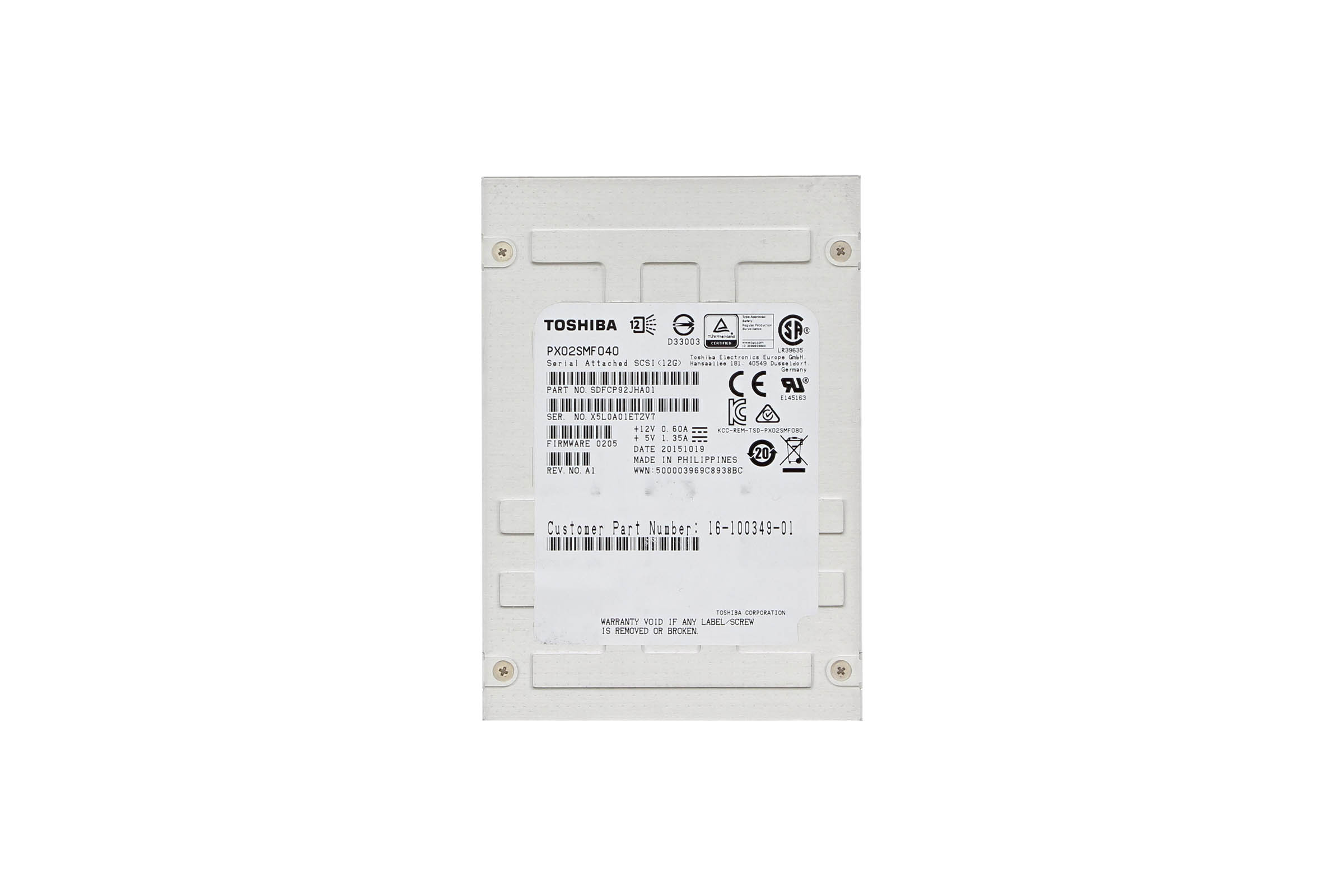 Toshiba 400GB SAS 2.5