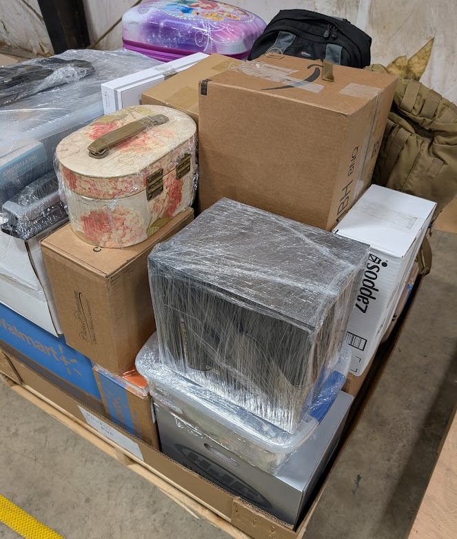 Packed shipping crate