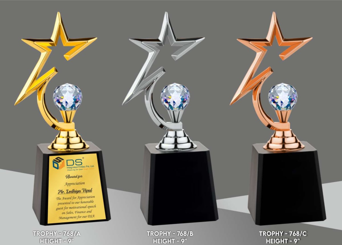Premium Metal Trophy Code: 768