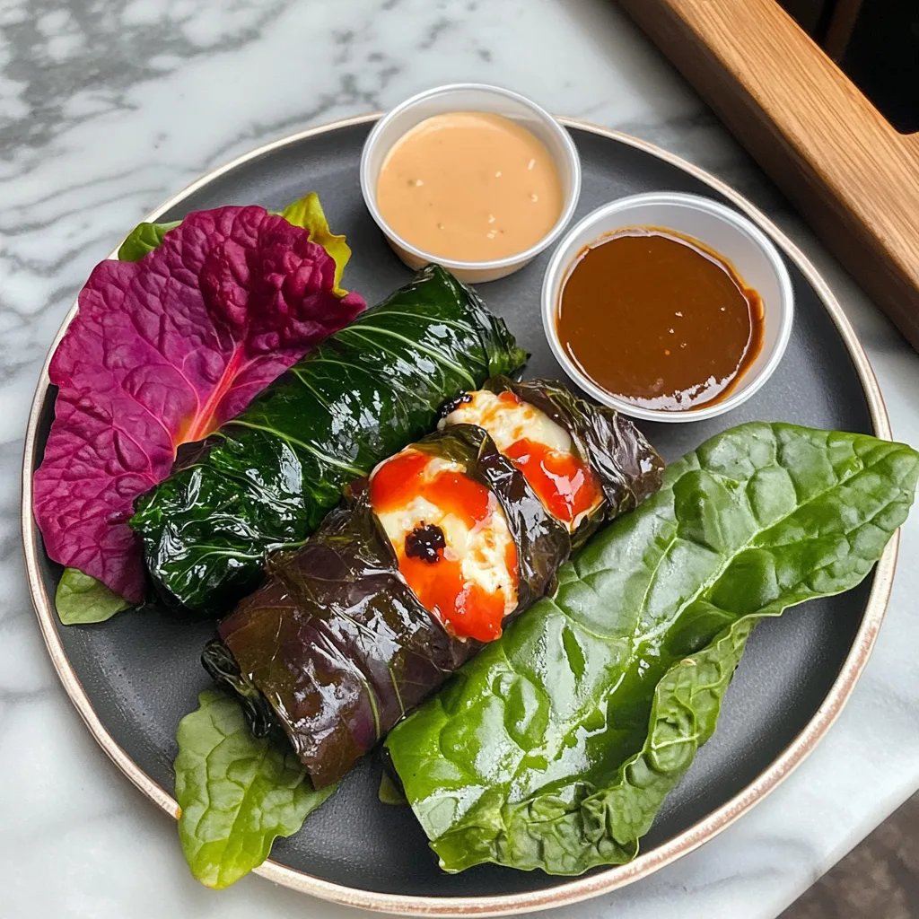 Grilled Tomato Mozzarella Swiss Chard Wraps: Delightful B...