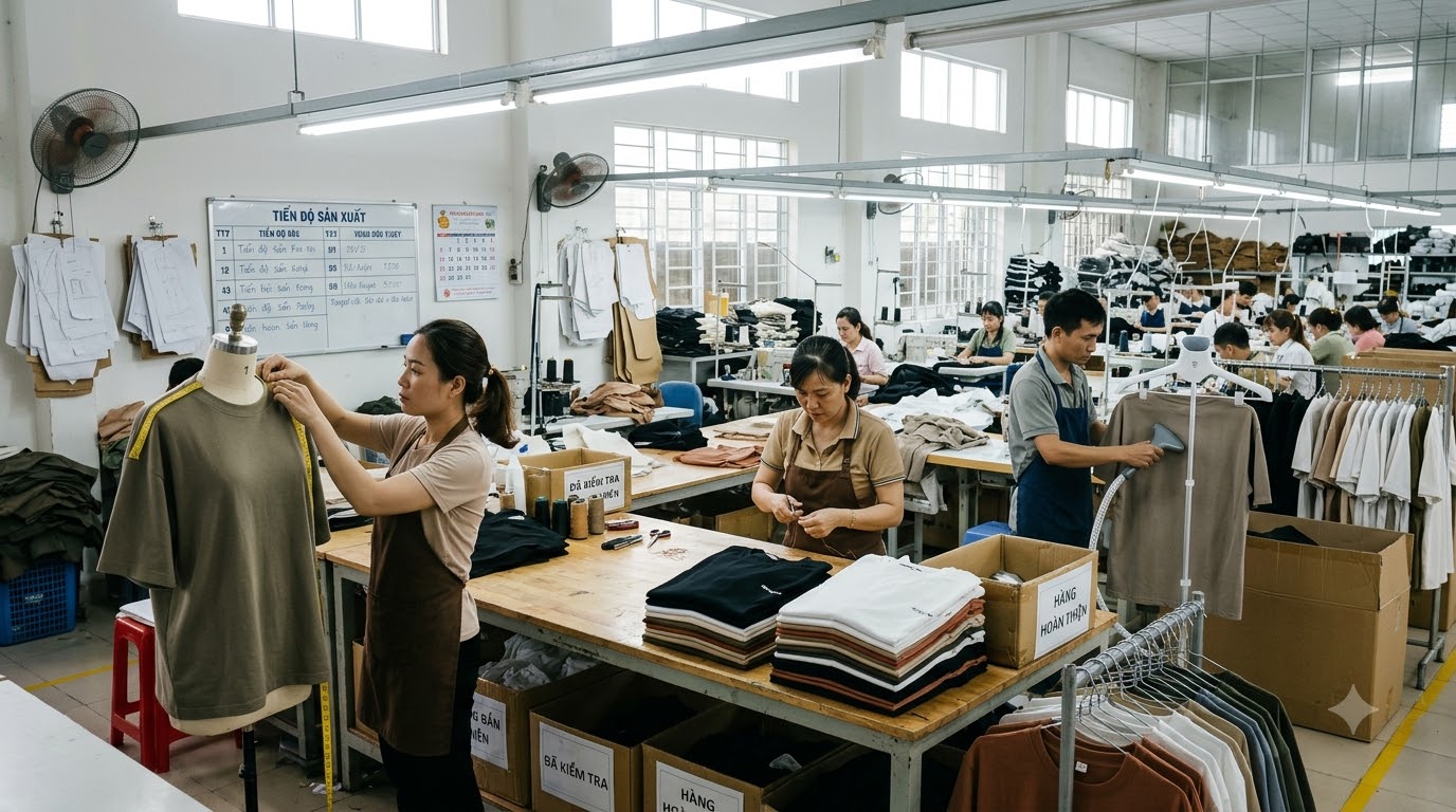 Áo Thun Boxy Là Gì? Cách Chọn Form, Vải & Định Lượng Cho Local Brand 2026