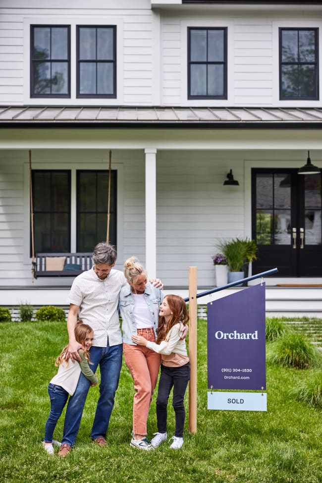 Family that just moved into their new home