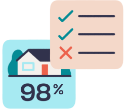 Real Estate Market Report Home Valuation Illustration