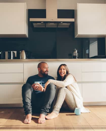 couple in kitchen