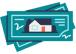 Real Estate Market Report Home Valuation Illustration