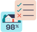 Real Estate Market Report Home Valuation Illustration