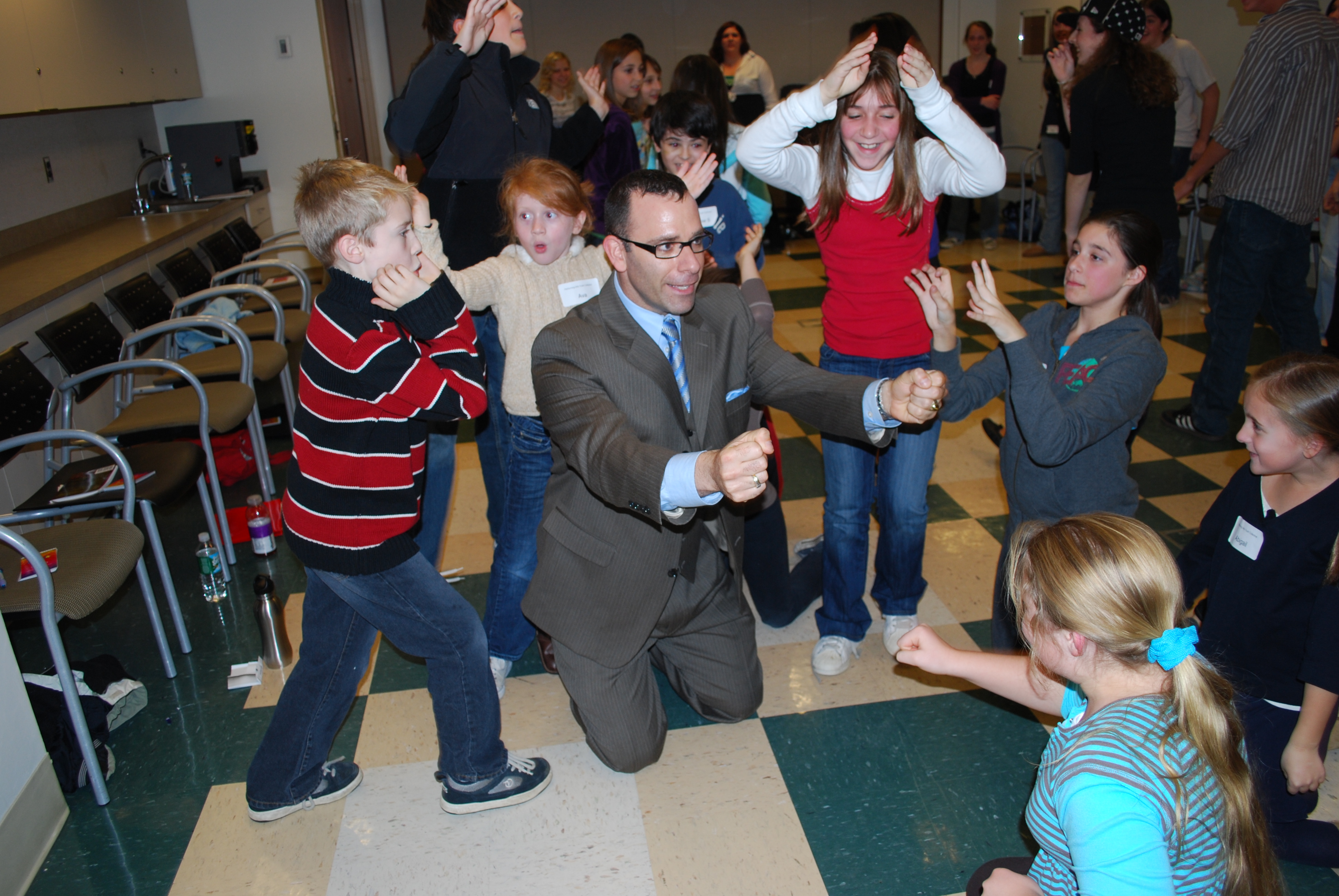 Michael Lamb teaching acting class