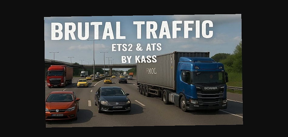 МОД Brutal Traffic v5.7 ДЛЯ EURO TRUCK SIMULATOR 2