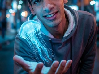 Glowing Jellyfish – برومبت الصور والتصميم احترافي