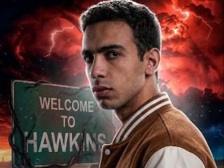 Welcome To Hawkins – برومبت الصور والتصميم احترافي