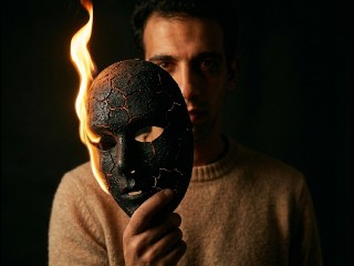 Burning Mask – برومبت الصور والتصميم احترافي