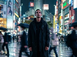 Shibuya Rain Noir – برومبت الصور والتصميم احترافي