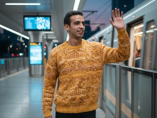 Metro Farewell Moment – برومبت الصور والتصميم احترافي