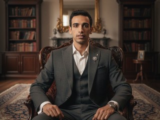 Classic Power Portrait – برومبت الصور والتصميم احترافي