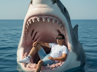 Shark Chill Ride – برومبت الصور والتصميم احترافي