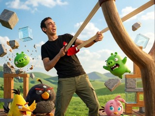 Angry Birds Reality – برومبت الصور والتصميم احترافي