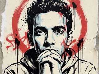 Stencil Street Thought – برومبت الصور والتصميم احترافي