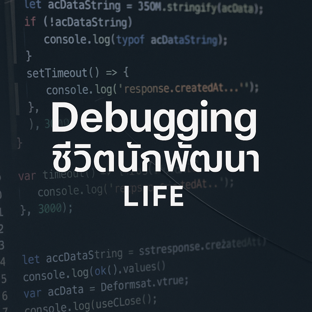 Debugging ชีวิตนักพัฒนา — มันไม่ใช่แค่แก้โค้ด