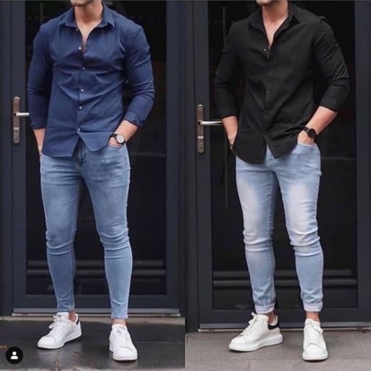 Black Shirt Combination Pants 