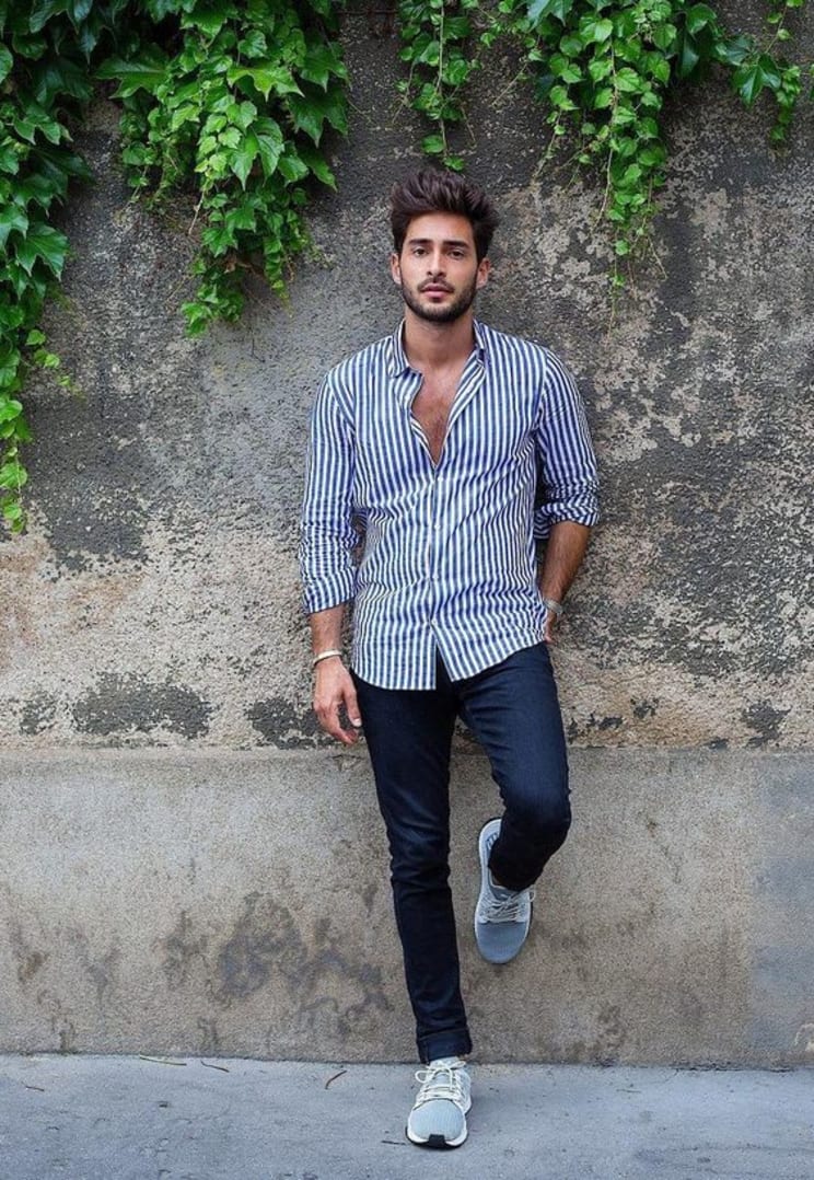 Latest Slim Fit Striped Shirt For Men 