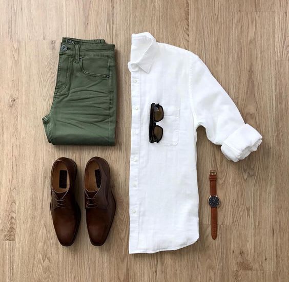 White Shirt Combination For Men 