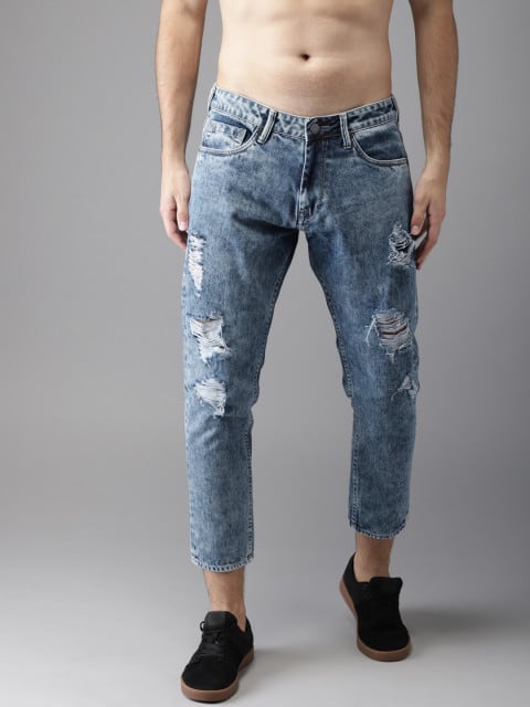 CROPPED SKINNY DENIM JEANS