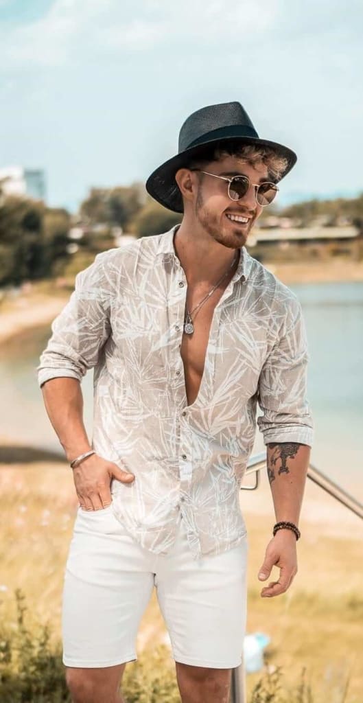 Matching Beach Shirt And Shorts