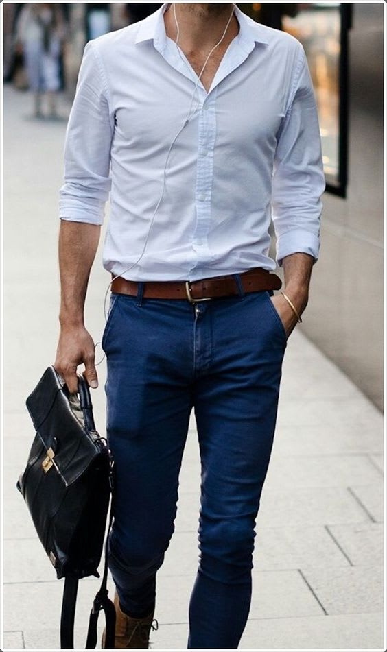 10 Stylish White Shirt Combination For Men Denimxp