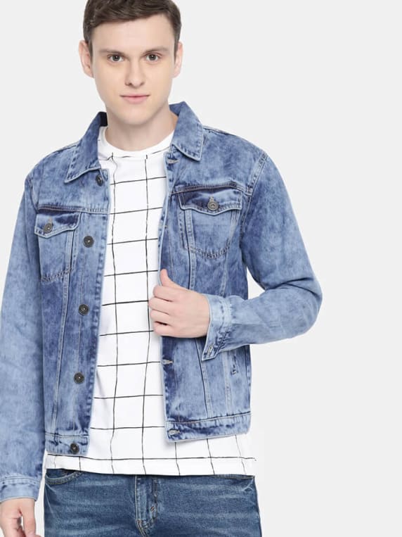 WASHED BLUE DENIM JACKET